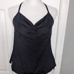 Malia Mills Black Swim Halter Top M